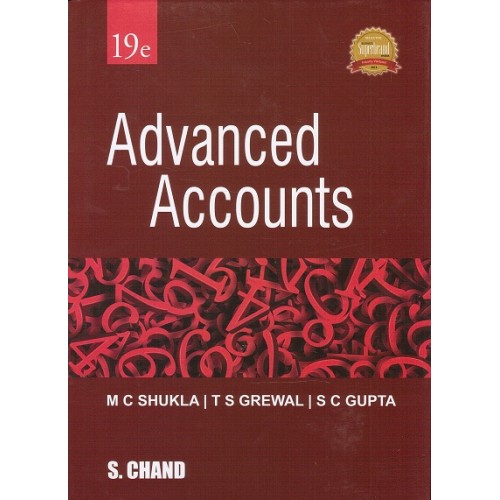 S. Chand's Advanced Accounts for CA IPCC May 2017 Exam [HB] by MC Shukla, TS Grewal & S. C. Gupta